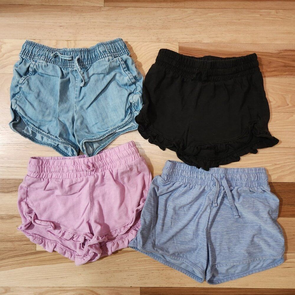 Girls Set of 4 Jumping Beans Shorts - Size 7
